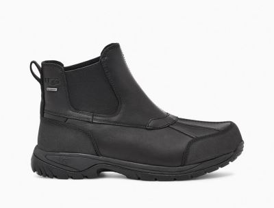 UGG Butte Mens Chelsea Boots Black - AU 490BJ